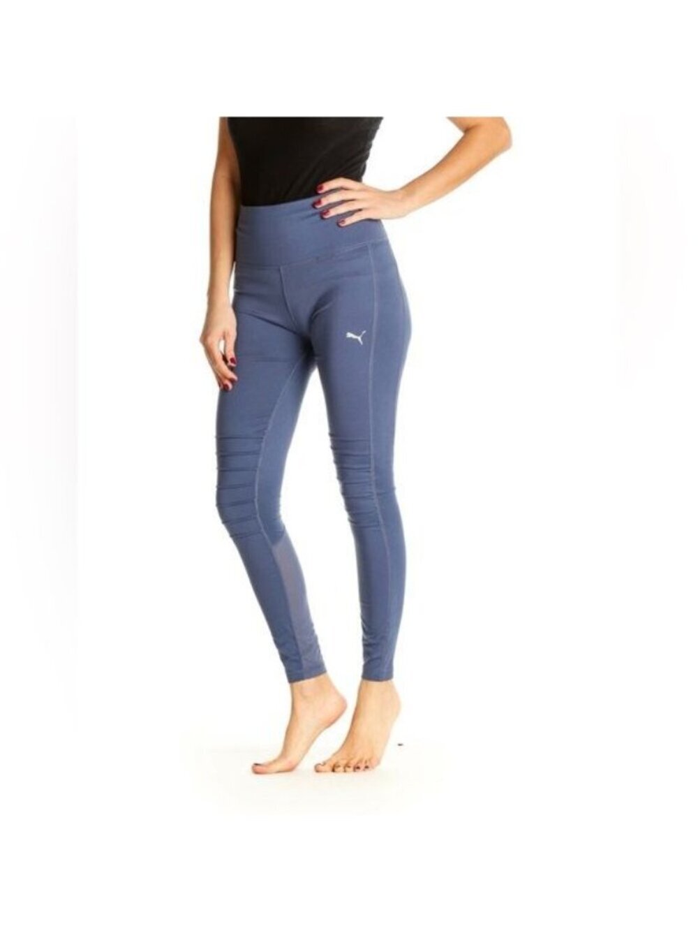 Puma Moto Tight Blue Indigo Leggings Women Size XL